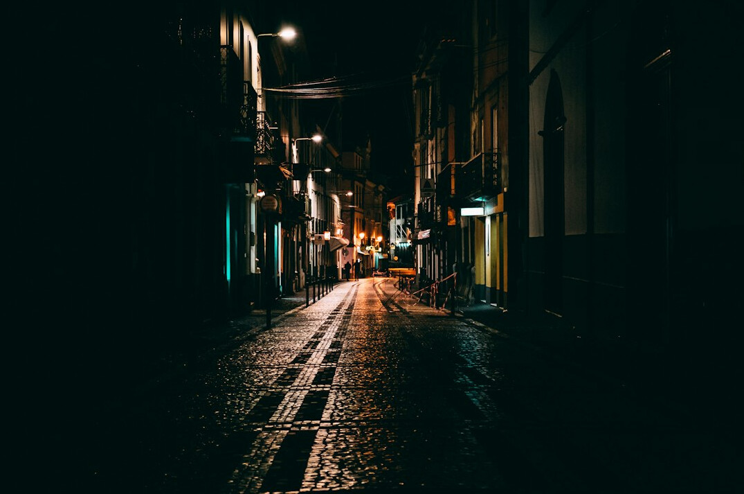 dark alley at night